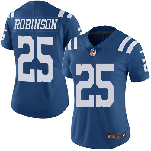 Women's Limited Patrick Robinson Nike Jersey Royal Blue - #25 Rush NFL Indianapolis Colts